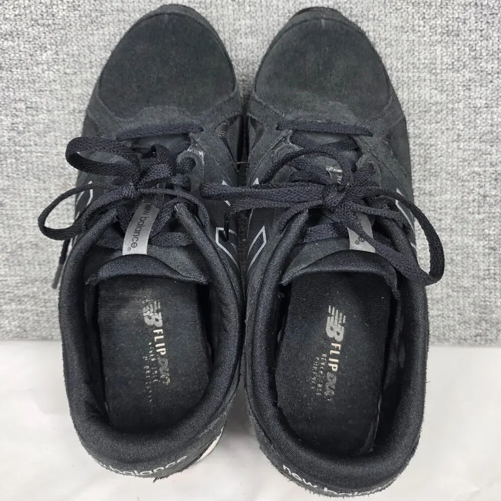 NEW BALANCE 555 FLIPDUO WL555BK WOMEN’S SUEDE RETRO SNEAKERS – BLACK – SIZE 9